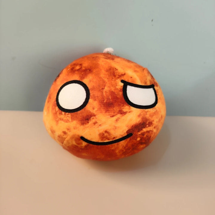 10cm Planet Plush Toy Collection Earth Moon Sun Mars Venus Jupiter Saturn Uranus Neptunr Dolls Cognitive Stuffed Toy Polandball