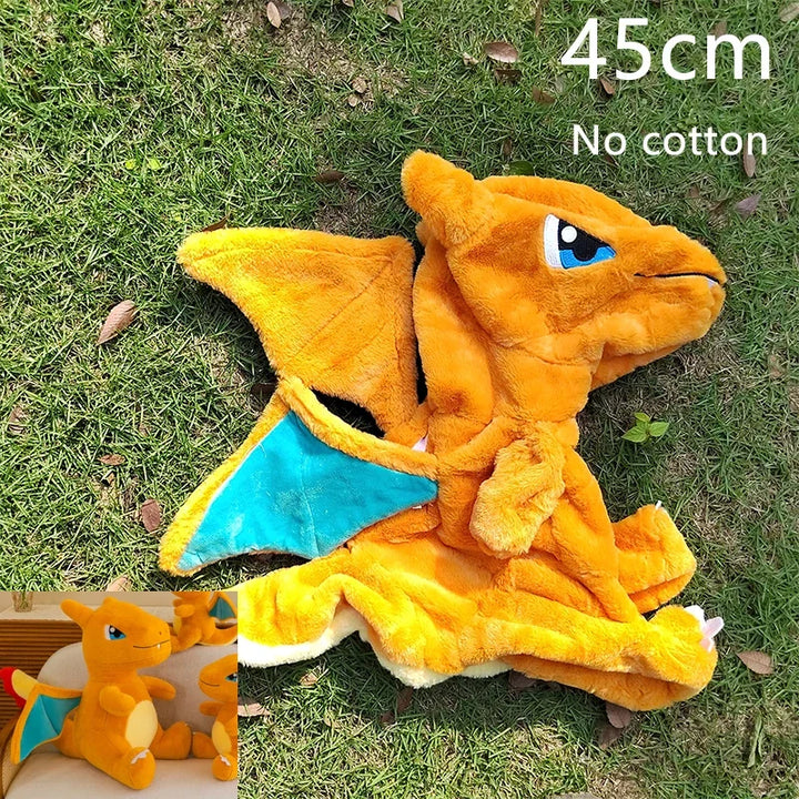 Pokemon Charizard Eevee Plush Toys Anime Doll Giant Pokémon Stuffed Semi-finished Leather Holster Azumarill Pawmi Gift for Kids