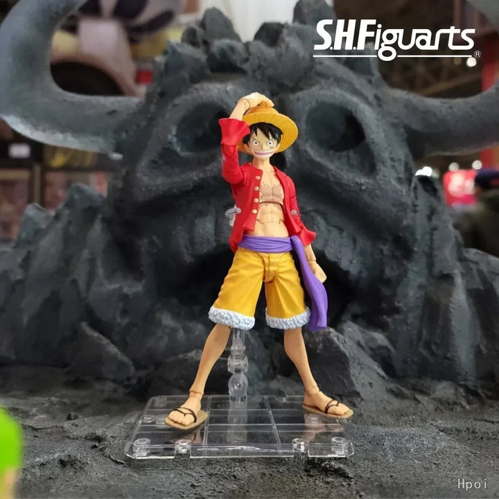 15cm One Piece Shf Figurine Monkey D Luffy Action Figure Pvc Collection Anime The War Of The Island Of Ghosts Luffy Model Toys