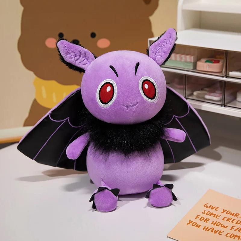 Cute Dark Moth Plush Toy Stuffed Moth Soft Doll Halloween Plush Kids Toy Home Decor