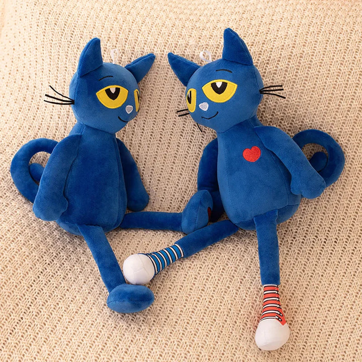 Cute Cartoon Anime Plush Pete The Cat Toy 40cm Stuffed Game Animation figure Pete Soft Doll Kids Birthday Gifts Room Decor