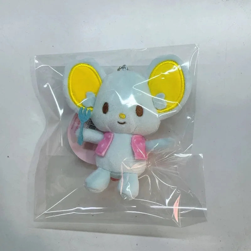 New My Melody closest Friend fork Flandre Mouse my sweet piano Plush Doll Keychain Bag Pendant  Bag Accessories Birthday Gift