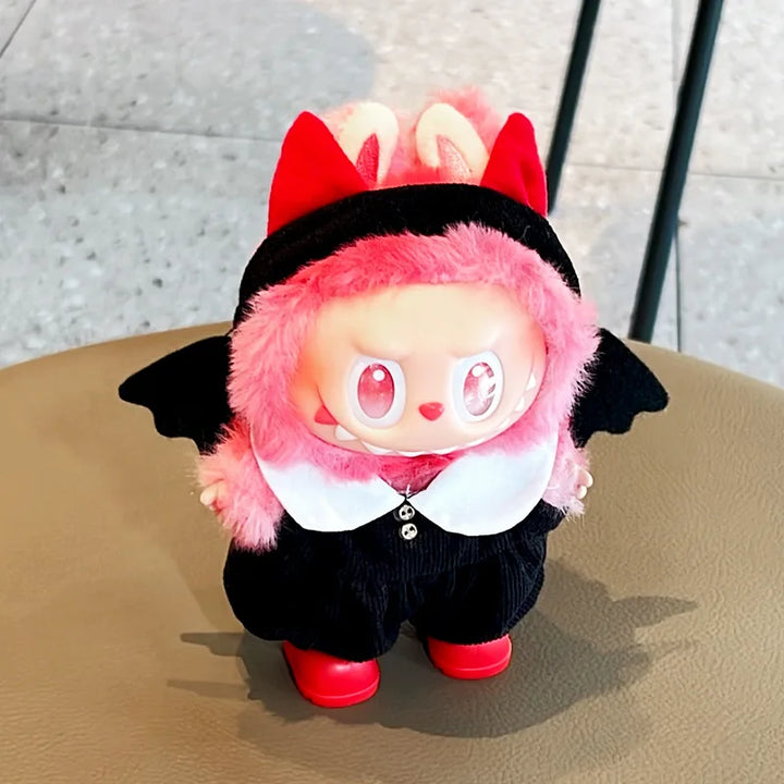 Labubu Doll Clothes Shawl Set Trend Halloween For 15-17cm Ropa 3.0 Labubu V1 V2 V3 Clothes Sitting Party Accessories