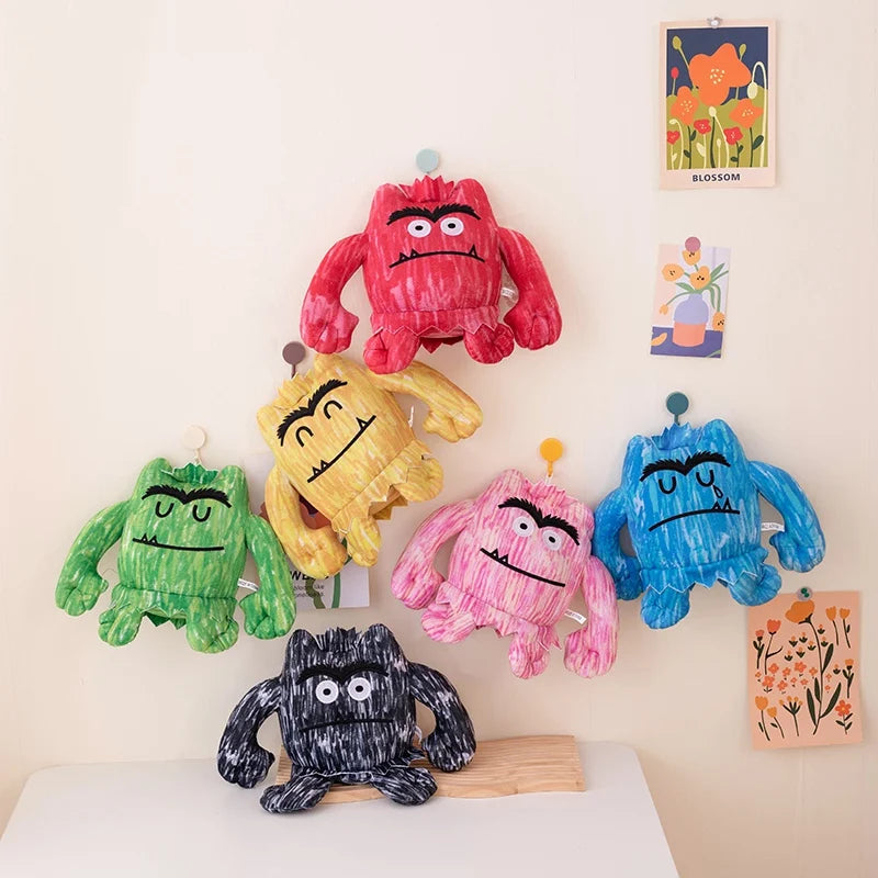 Cute Monster Plush Toy Stuffed Soft Emotion Monster Soft Doll Small Pendant Kids Toys Christmas Birthday Gift for Boy Girl