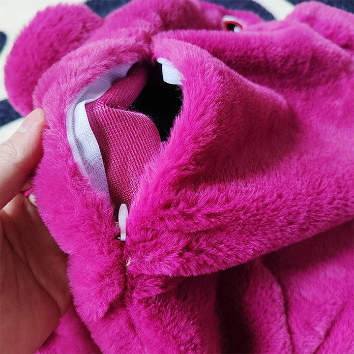 Kawaii Disney Lilo and Stitch Plush Toys Pikachu Anime Big Stich Lotso Doll Pillow Semi-finished Leather Holster Gift for Kids