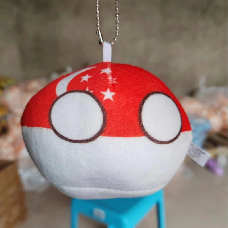 70 styles 10cm Country Ball Plush Toys Polandball Pendant Country Balls Countryball Stuffed Doll Toy Christmas Gift for Kids