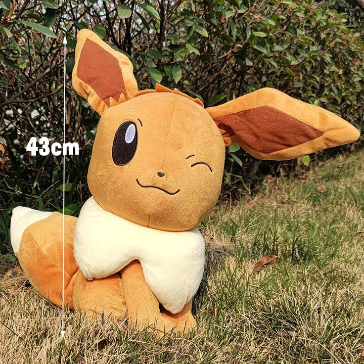 Pokemon Eevee Plush Toys 30/43cm Kawaii Pillow Cartoon Eevee Stuffed Christmas Gifts for Childrens Pokémon Anime Plushie Dolls