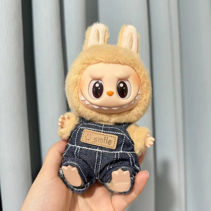 Cute Mini Plush Doll'S Clothes Korea Kpop Exo Labubu II Idol Dolls Jumpsuit Sitting Party Clothing Skirts Bib Pants Accessories