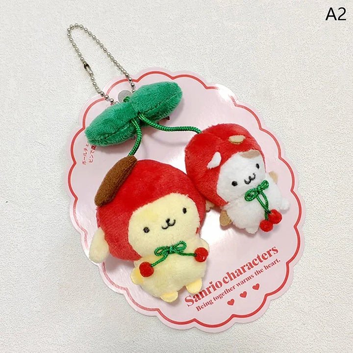 Cherry Sanrio Kawali Kuromi My Sweet Piano Hello Kitty Plush Toy Keychain Brooch Pachacco Backpack Pendant Decoration Girl Gift