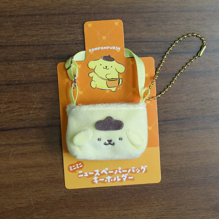 For Labubus doll Outfit Accessories Sanrios Hello Kitty Kuromi Cinnamoroll Melody Doll Hat mini bag Cute Doll Backpack Bag Set