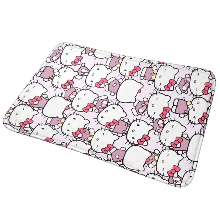 Hello Kitty Cartoon Memory Foam Bathroom Rugs Ultra Soft Non-Slip Carpet Bath Mat Water Absorbent for Shower Tub