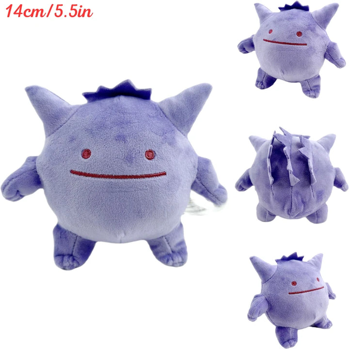 Kawaii Pokemon Gengar Magikarp Psyduck Soft Plush Toys Mew Mewtwo Poliwag Lapras Galarian Ponyta Stuffed Animals Peluche Dolls