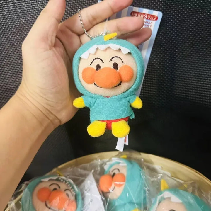 Cartoon ‌Anpanman‌ Plush Doll Keychain Backpack Pendant Decorations Cute Children Toy Accessories Boys and Girls Christmas Gifts