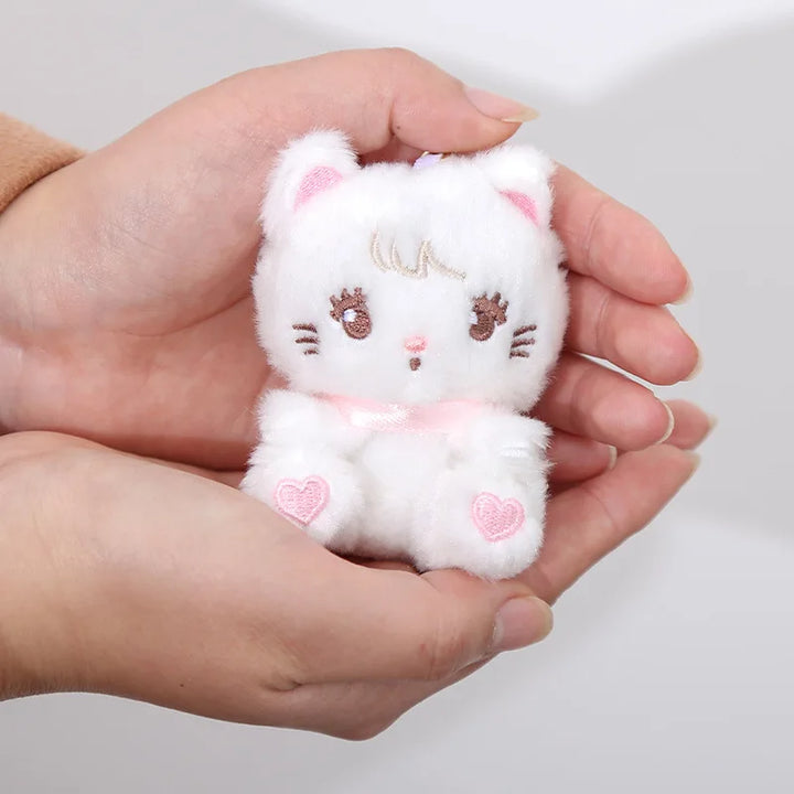 Cute Mikko Plush Pendant Keychain Cartoon Cat Soft Little Doll Backpack Pendant Decoration Children Toy Friends Christmas Gift