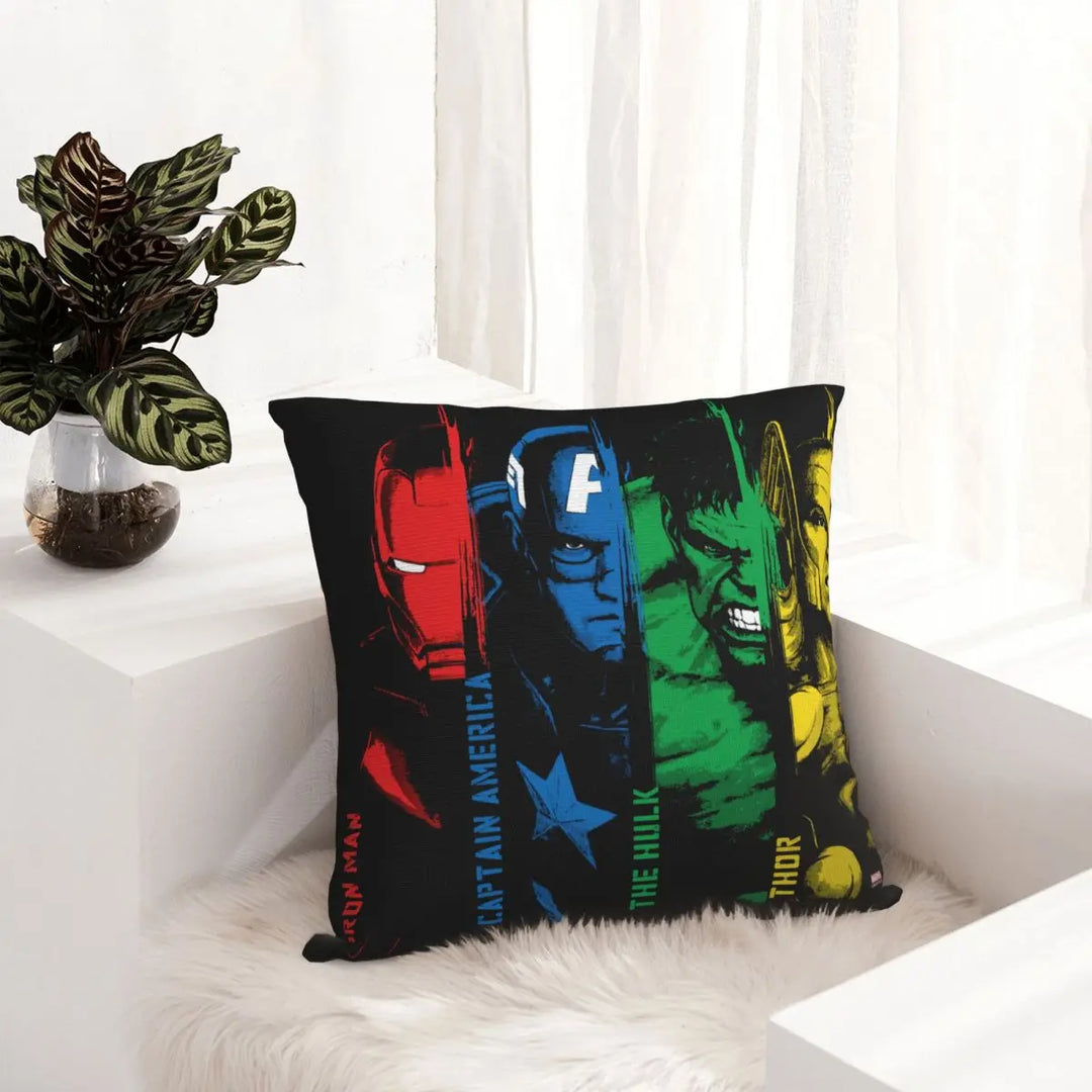 Captain America Avengers Pillowcase Polyester Cushion Cover Decorative Pillow Case Cover Home Wholesale 45X45cm