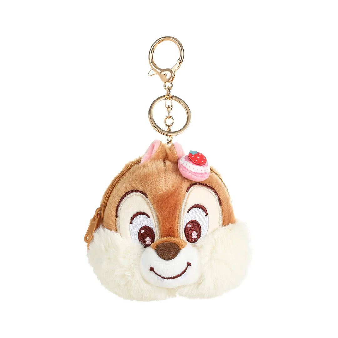 Kawaii Disney Chip 'n' Dale Cherry Blossom Plush Toys Creative Bag Keychain Cartoon Girl Coin Purse Wallet Friend Birthday Gift