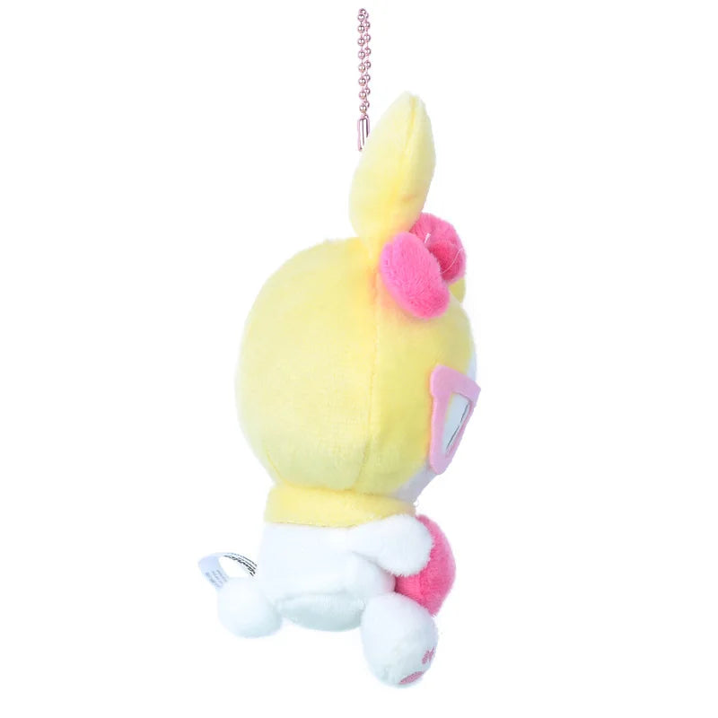 Kawaii Sanrio My Melody 50Th Anniversary Love Rainbow Plush Bag Pendant Doll Keychain Decoration Girls Birthday Creative Gift