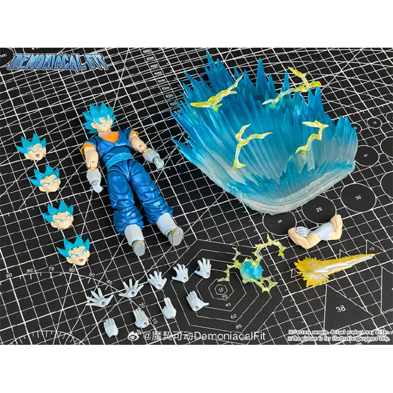 Presale Demoniacal Fit Dragon Ball Z Vegetto Blue Anime Action Figure Vegito Shf Super Saiyan God Figurine Model Toys Gifts