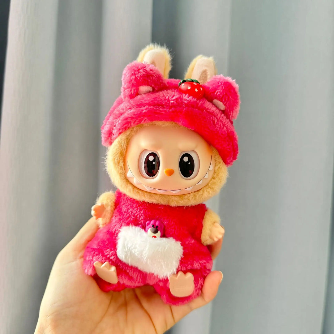 Cute Mini Plush Doll'S Clothes Outfit Accessories Korea Kpop Exo Labubu I II Idol Dolls Jumpsuit Sitting Party Clothing