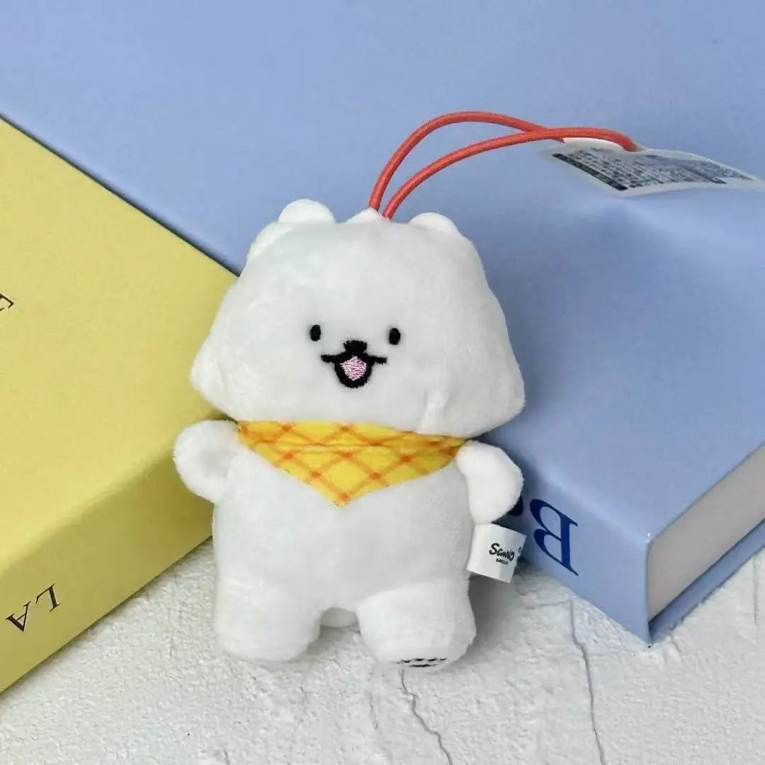 Kawaii Sanrio Hello Kitty Badbadtz Maru Cartoon Plush Toys Keychain Pekkle Backpack Pendant Doll Accessories Girls Birthday Gift