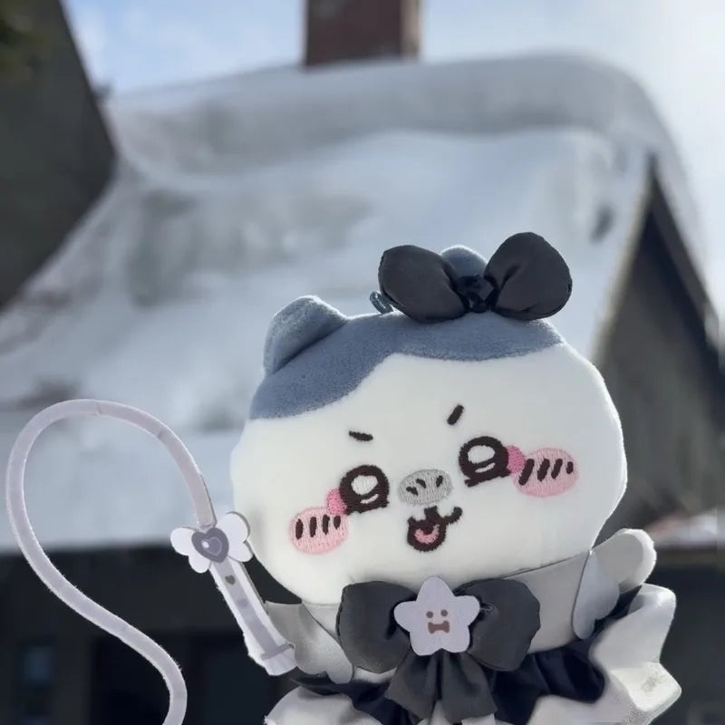 Anime Joke Bear Plush Doll Toys Cartoon Usagis Hachiwares xiaoba Dark Angel Demon Series Plush Keychain Bag Pendant kid Gift