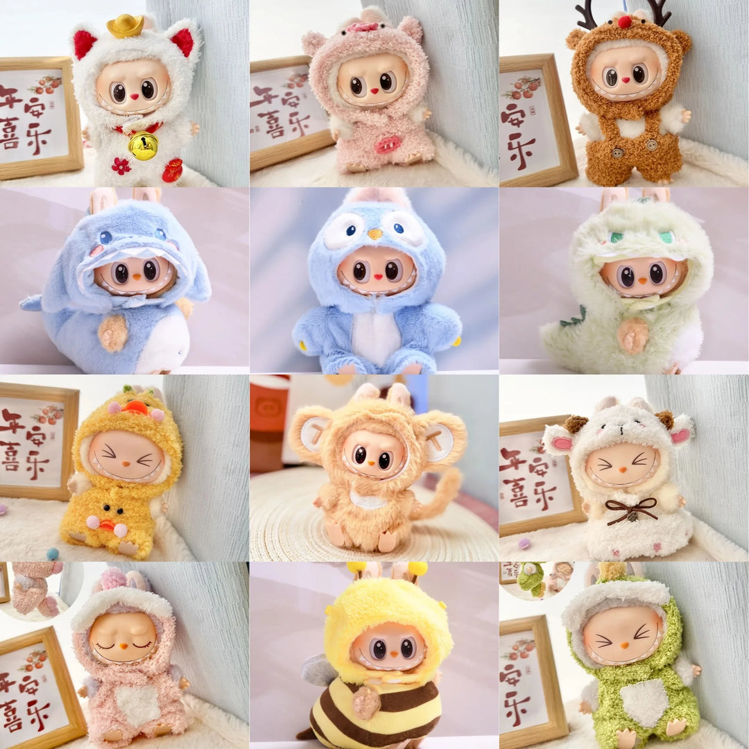 Labubu doll clothes Duck Sailor Set 15/17cm Plush Doll'S Clothes Replacement Labubu I II Idol Dolls Sitting Party Accessories