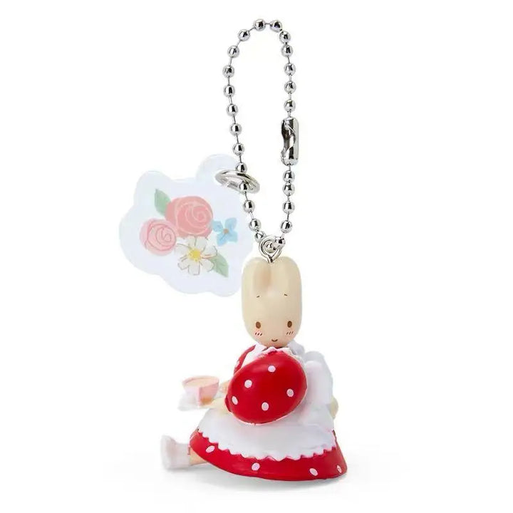 Sanrio Kawaii Marroncream Cartoon Bag Keychain Pendant Toy Girl's Heart Cute Doll Accessories Friends Birthday Gifts Peripheral