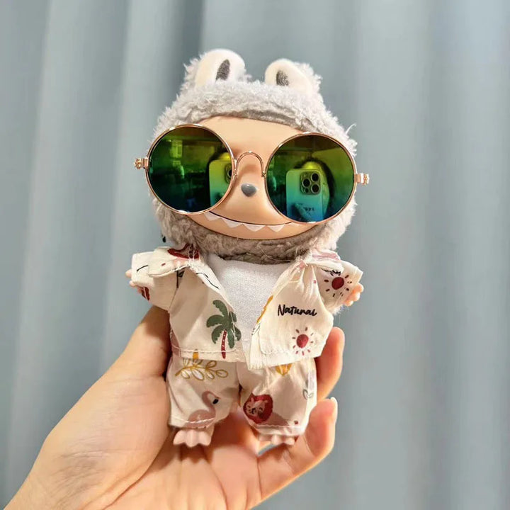 17cm Cute Mini Plush Doll'S Clothes Outfit Hoodie Big Goose Dinosaur Bee Shark Deer Korea Kpop Exo Labubu Idol Dolls Clothing