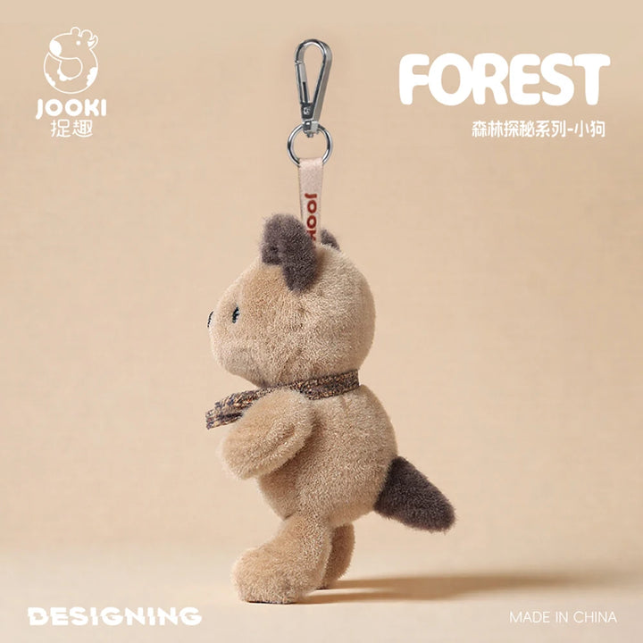 Small Plush Toys Frog Keychain Soft Dolls Fox Style Bag Accessories Fluffy Dog Key Ring Holder Kawaii Horse Pendant Cheap Gifts