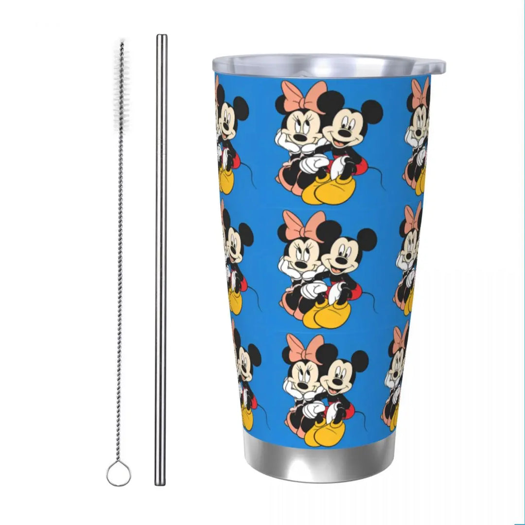 Cartoon Pumpkin Mickey Mouse Tumbler Vacuum Insulated Halloween Design Coffee Cups Vacuum Flask Outdoor Mug Water Bottle, 20oz