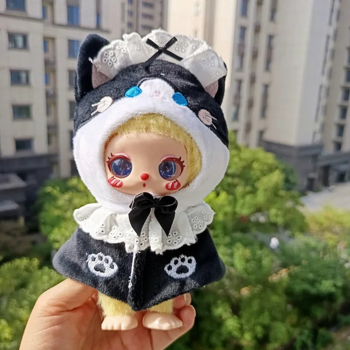 Labubu Doll Clothes Shawl Set Trend Halloween For 15-17cm Ropa 3.0 Labubu V1 V2 V3 Clothes Sitting Party Accessories