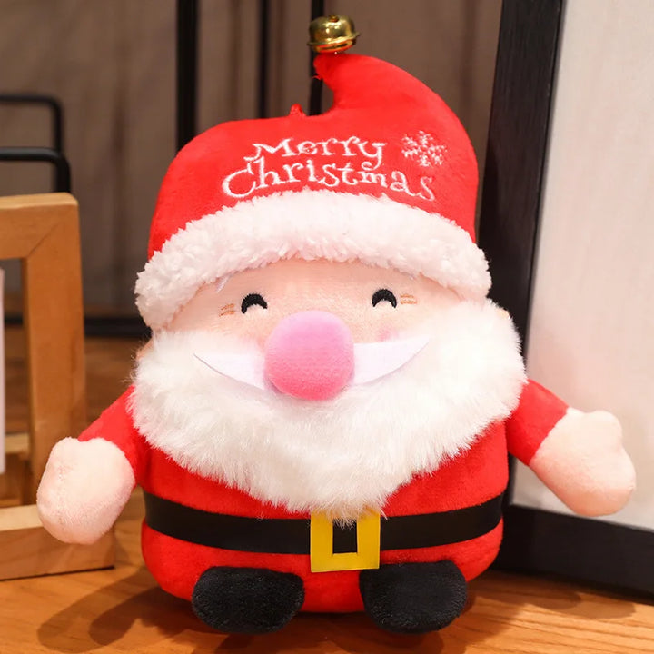 Cute Christmas Series Plush Toy  Santa Claus Christmas Tree Deer Plush Toy Christmas Day Home Decoration Kid Toy Christmas Gift