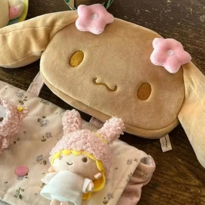 Mocha Brown Cinnamoroll Pencil Case Japanese Cute Makeup Storage Bag Ideal For Students Stationery Pen Bag Gifts