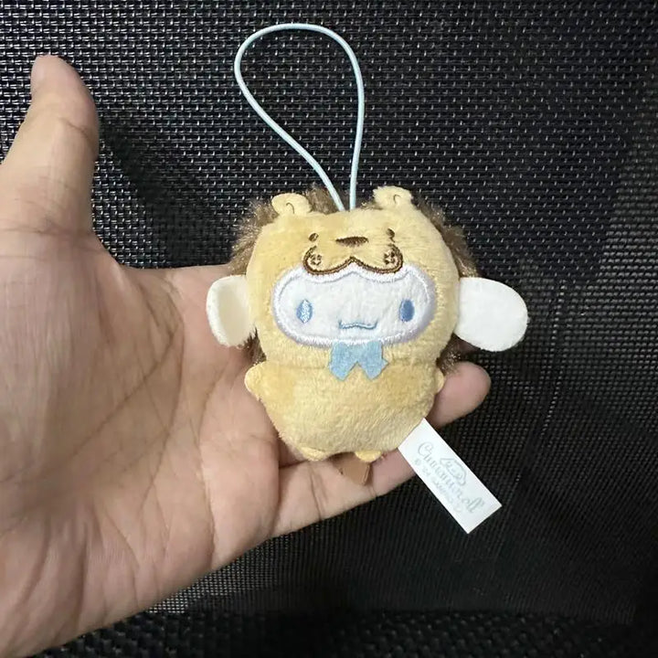 Sanrio Kuromi My Melody Plush Toys Kawaii Cartoon Hangydon Lion Sloth Cross Dressing Keychain Backpack Pendant Decoration Gift