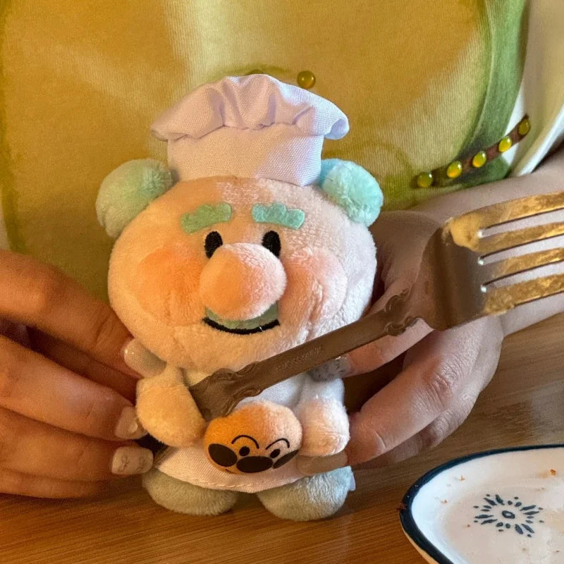 Anime Anpanman Plush Doll Pendant Cute Grandpa Jam Plush Stuffed Toy Backpack Pendant Cartoon Jam Ojisan Cute Decoration Pendant