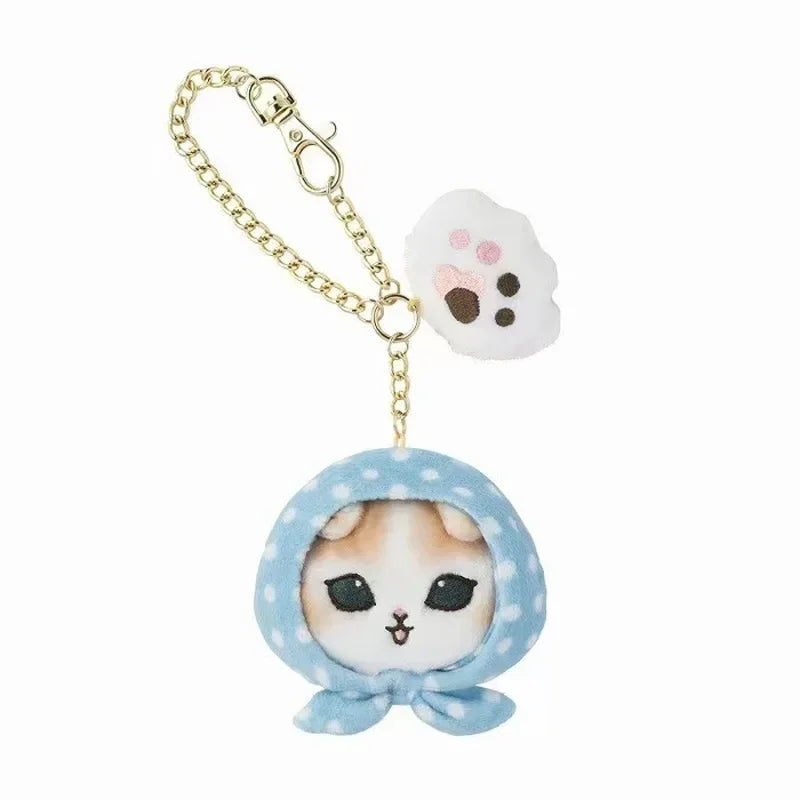 Kawaii Mofusand Shark Cat Cartoon Cartoon Amine Cute Plush Toys Backpack Pendant Keychain Stuffed Doll Decoration Birthday Gifts