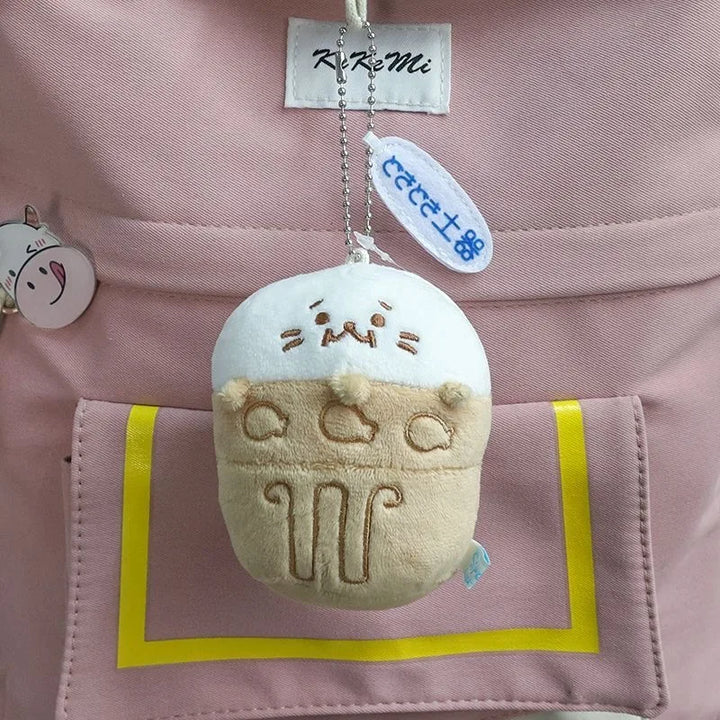 Japanese style Sea Otter Cartoon Punny Seal Plush Keychains kawaii sea lion Soft Stuffed Doll Keyring Funny bag Pendant kid Gift