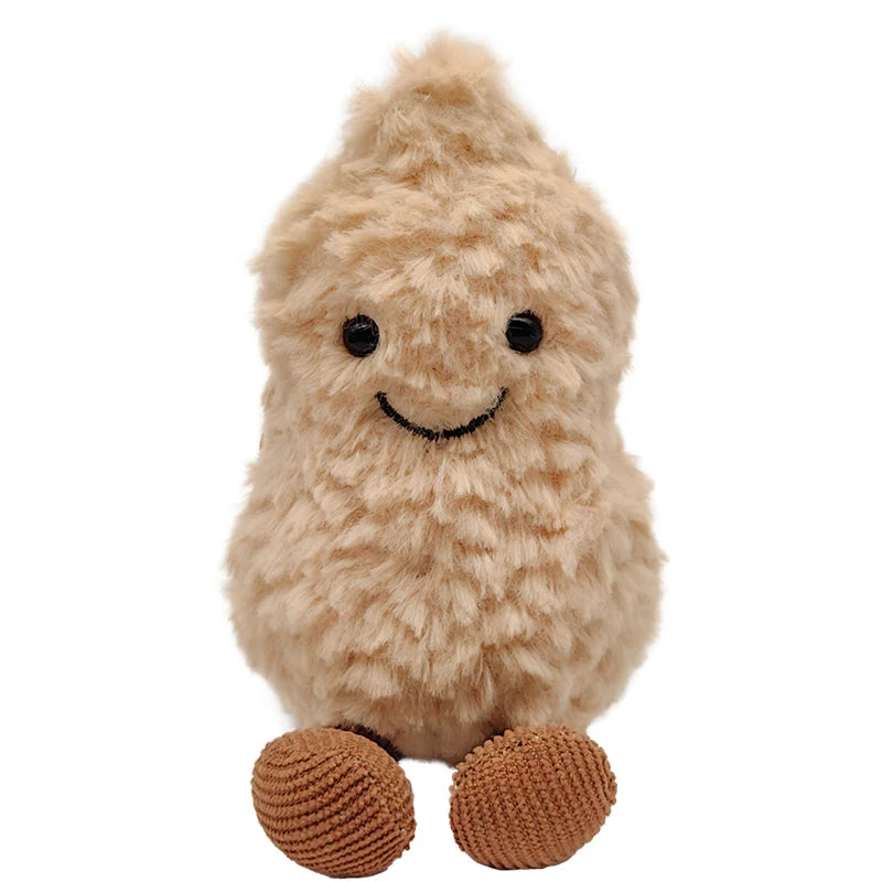 Hot New Small Peanut Plush Doll Living Room Decoration Pendant Furniture Supplies Cute Plush Interactive Toys Gift