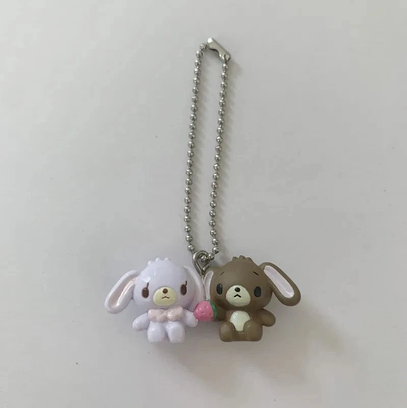 Rare Sugarbunnies Keychain Mascot Cute Kawaii Anime Bunny Keychains Key Chain Keyring Small Gifts Girls Toys