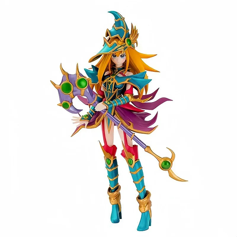 [In Stock] Original Yu Gi Oh! Anime Toy Dark Magician Girl Figure Model Computer Desktop Decoration Toy