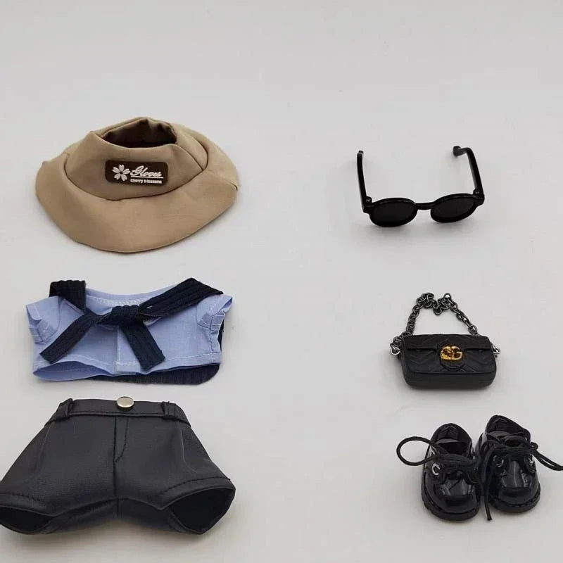 For 17cm Labubu Doll Clothing High-end Trendy Clothing Handmade Custom Niche Design Mini Suit Labubu Exquisite Fashion Outfit