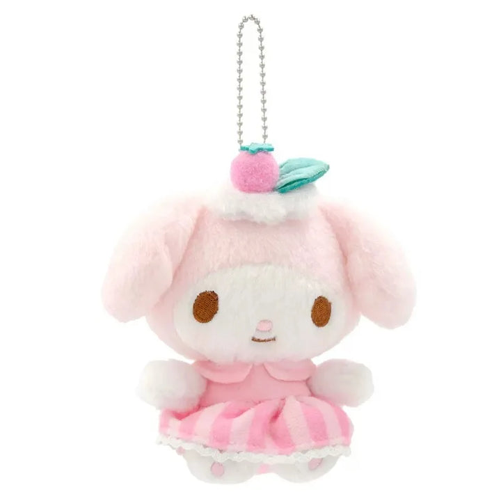 Sanrio Kuromi My Melody Plush Toys Kawaii Cartoon Cute Cinnamoroll Keychain Decoration Backpack Pendant Children's Birthday Gift
