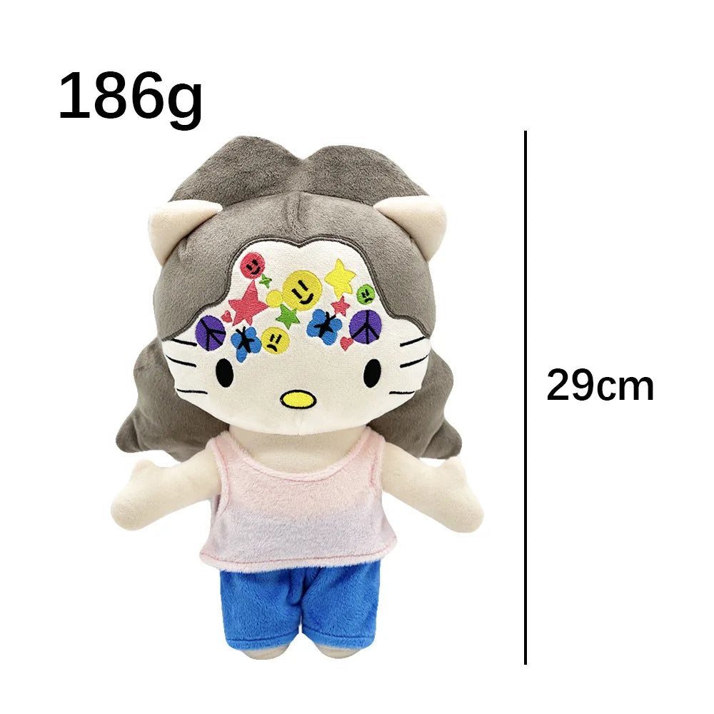 2025 New Hello Kitty Lil peep Kanye Tylerthecreator Plush Toy Doll with Clothes Stuffed Soft Plush Toys Fans Collect Gifts