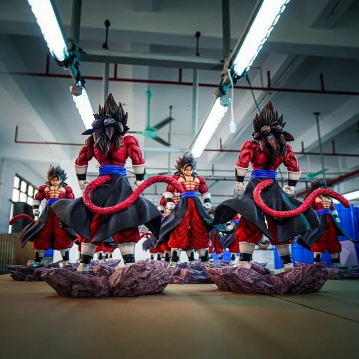 In Stock JT Dragon Ball Ssj4 Vegetto Action Figure 30cm Pvc Statue Collection Super Saiyan Goku Model Toy Gift