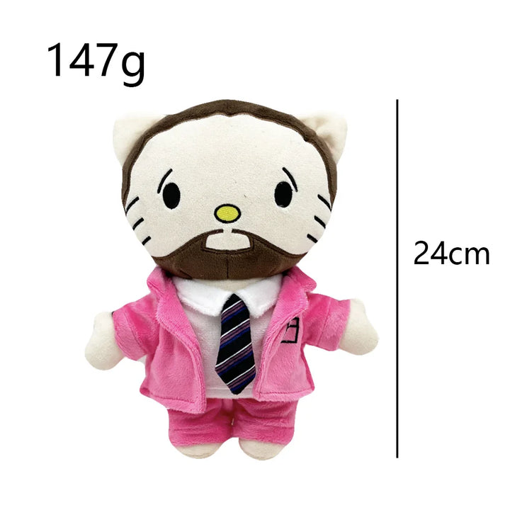 2025 New Hello Kitty Lil peep Kanye Tylerthecreator Plush Toy Doll with Clothes Stuffed Soft Plush Toys Fans Collect Gifts