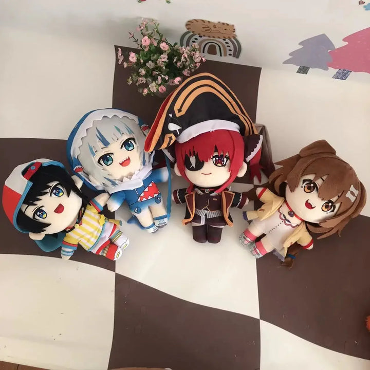 Hot Sales Hololive Plush Toy Cute Gawr Gura Inugami Korone Houshou Marine Suisei Cap Oozora Subaru Children Birthday Gifts
