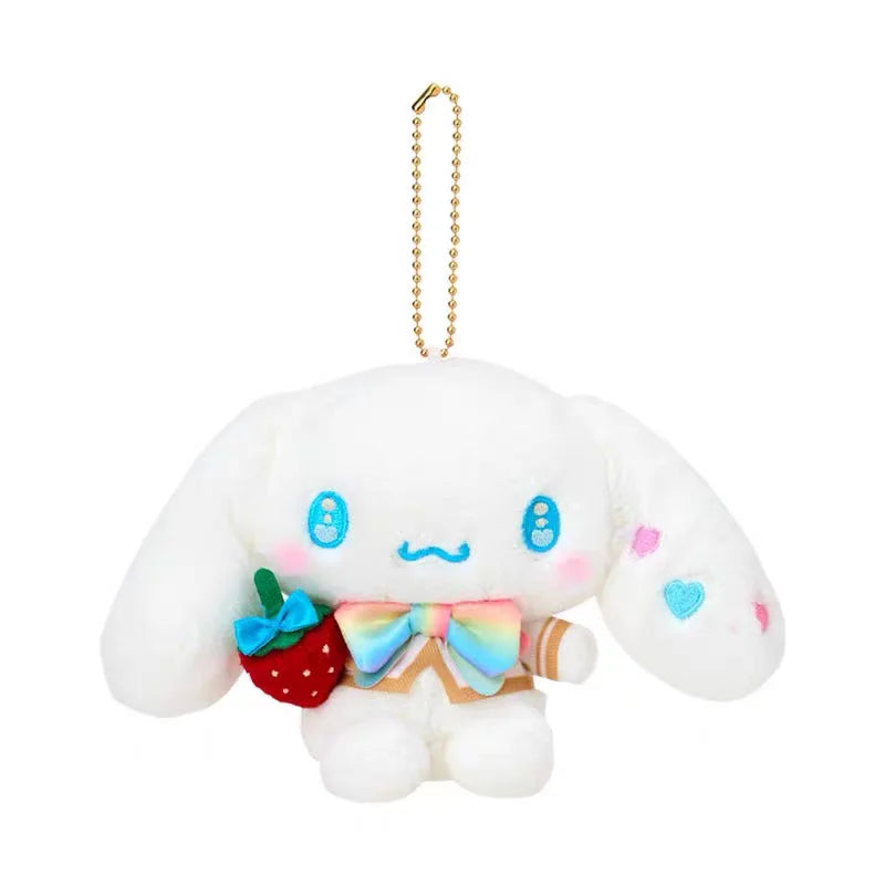 Kawaii Sanrio hello kitty  Cogimyun my melody Strawberry News 50th anniv Series anime plush Keychain Cute Backpack Pendant Gift