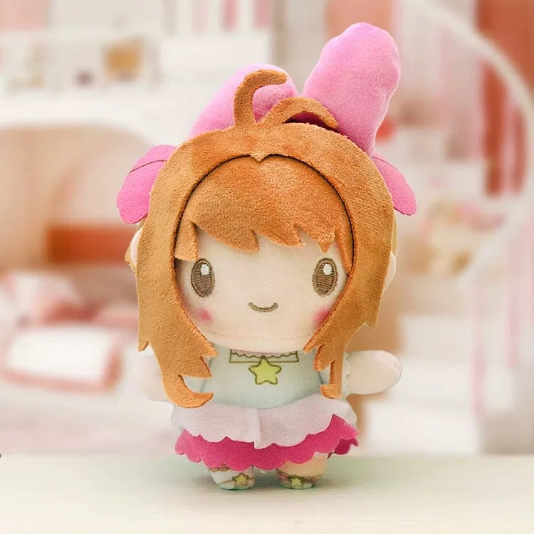 anime Cardcaptor Sakura Plush doll keychani Sakuras Bow kitty Series Backpack Pendant Toy Doll cute Bag Accessories Girl Gift