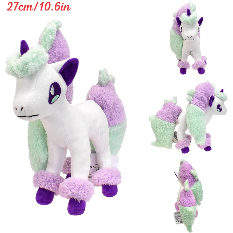 Kawaii Pokemon Gengar Magikarp Psyduck Soft Plush Toys Mew Mewtwo Poliwag Lapras Galarian Ponyta Stuffed Animals Peluche Dolls