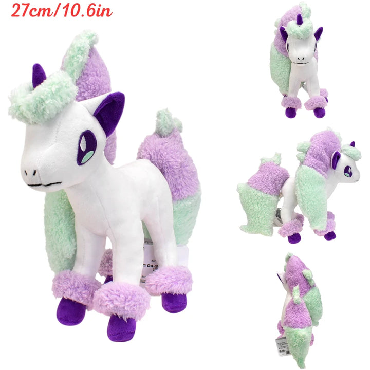 Kawaii Pokemon Gengar Magikarp Psyduck Soft Plush Toys Mew Mewtwo Poliwag Lapras Galarian Ponyta Stuffed Animals Peluche Dolls